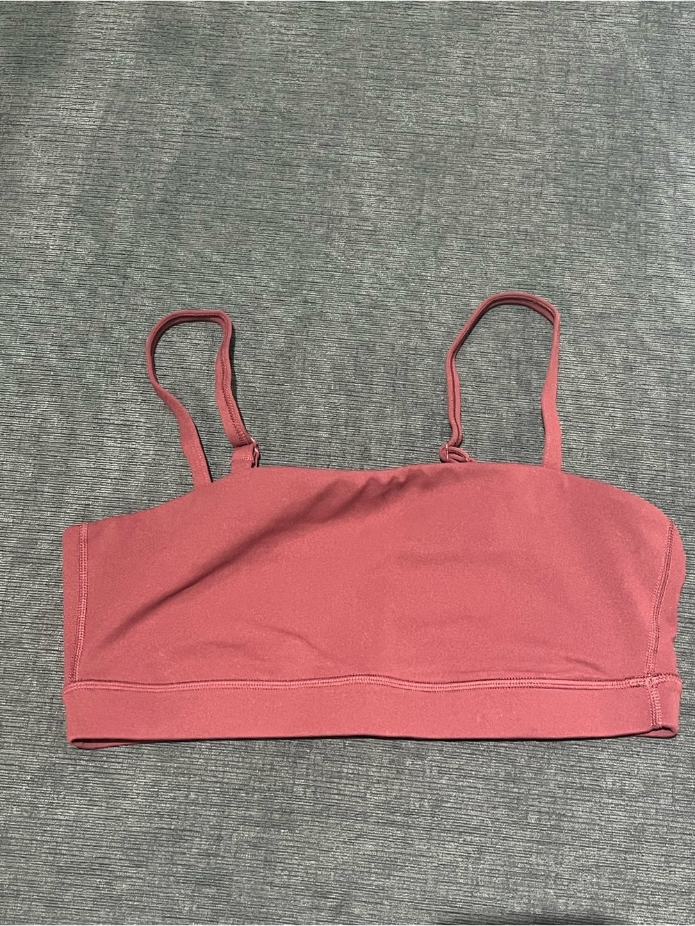 CRZ YOGA Seamless Thin-Strap Crop Bra - Rose